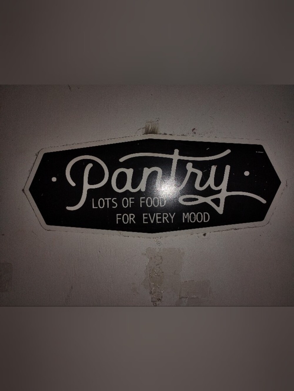 Pantry Wall Sign - Black and White Kitchen Décor